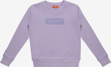 smiler. Sweatshirt 'Cuddle' in Purple: front