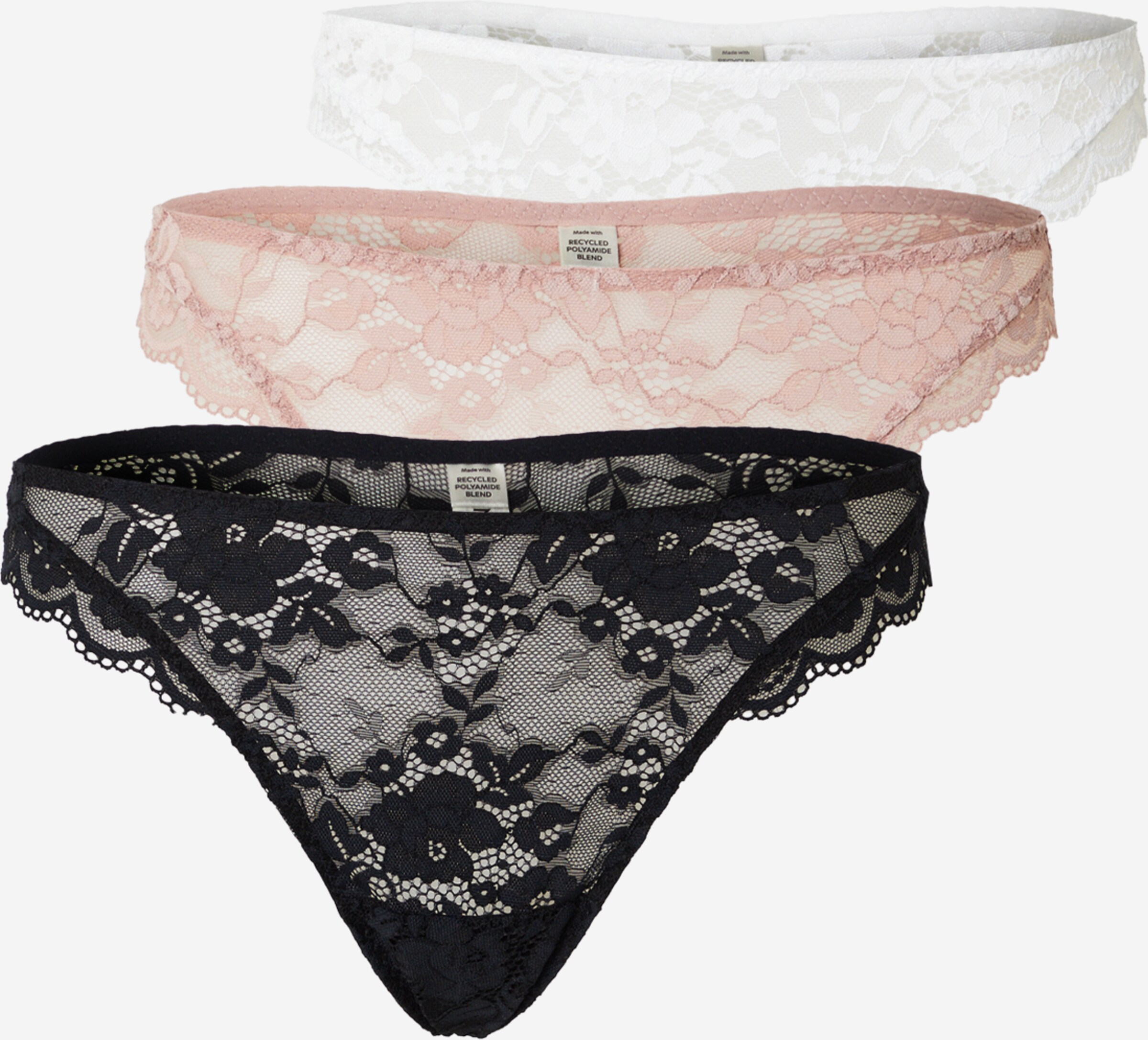 Lindex String 'Iris' in Rosa, Zwart, Wit | ABOUT YOU