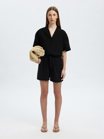 SELECTED Bluse 'SLFLUISA' in Schwarz