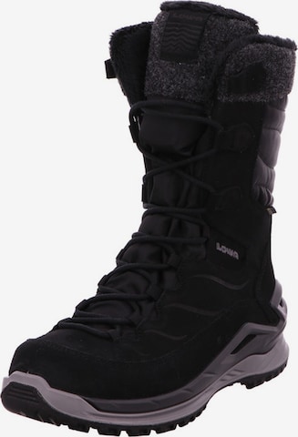 LOWA Lace-Up Boots 'Barina' in Black: front