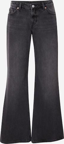 Monki Wide leg Jeans in Zwart: voorkant