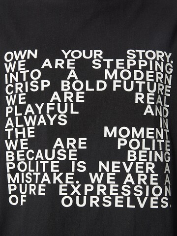 Young Poets Тениска 'Henry' в черно