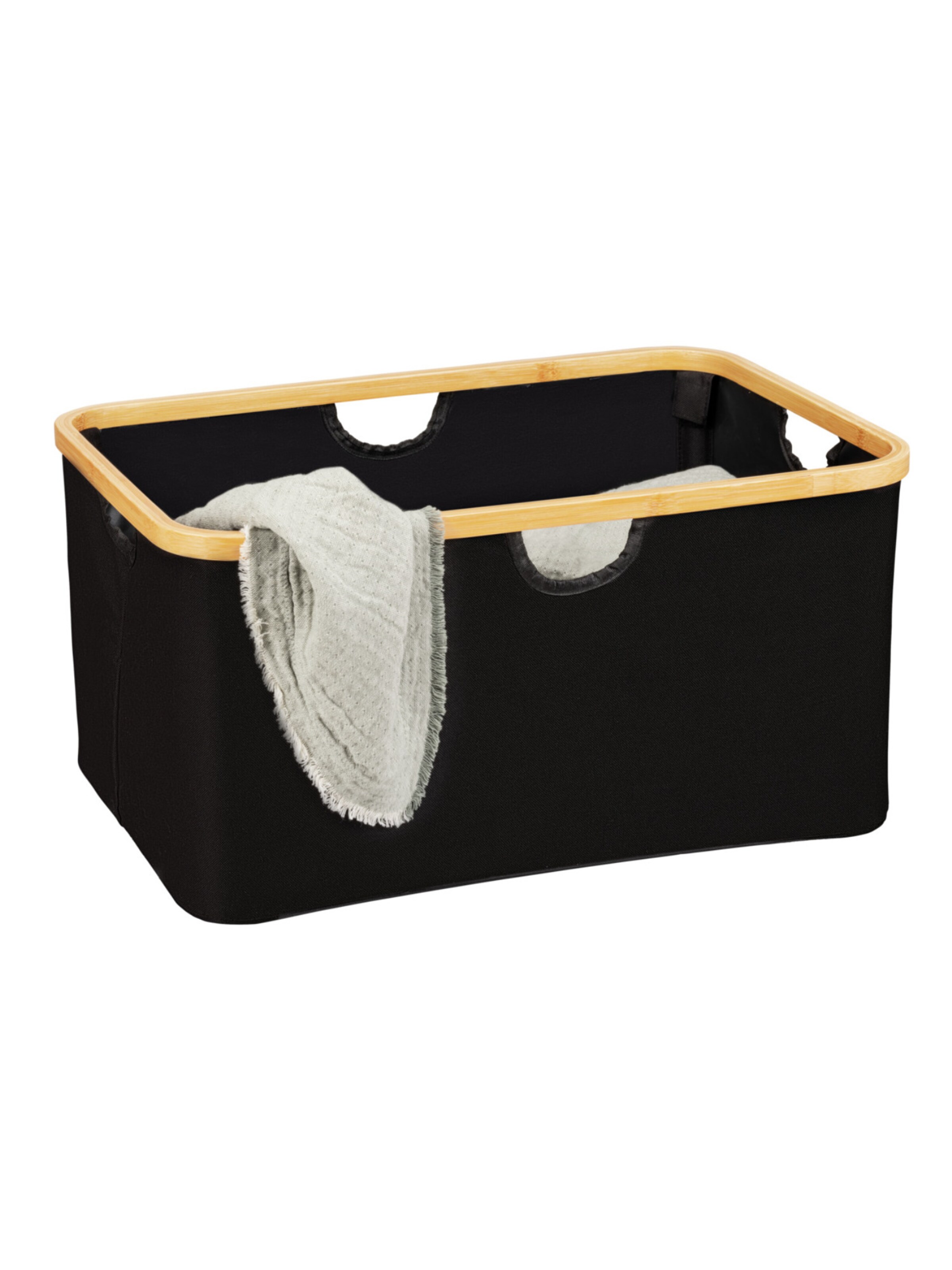 Wenko Laundry Basket 'Ecori' in Black