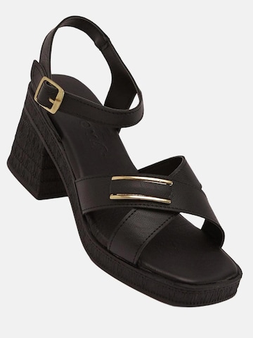 Limoya Sandals in Black: front
