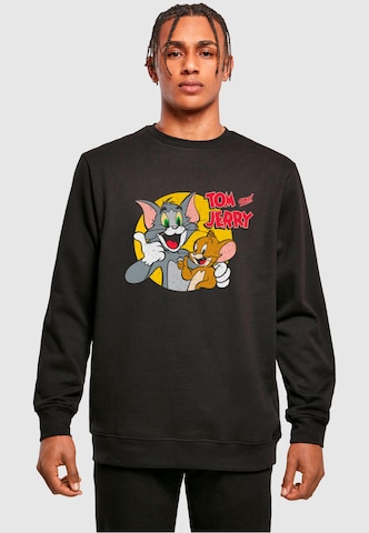 ABSOLUTE CULT Sweatshirt 'Tom And Jerry - Thumbs up' in Black: front