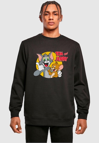 Sweat-shirt 'Tom And Jerry - Thumbs up' ABSOLUTE CULT en noir : devant