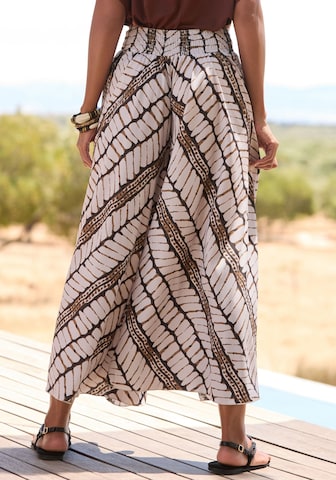 LASCANA Wide leg Trousers in Beige