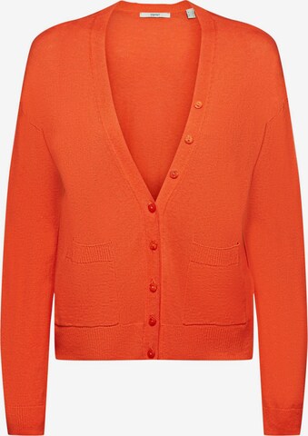 ESPRIT Gebreid vest in Oranje: voorkant