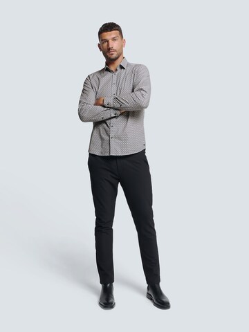 No Excess Regular fit Overhemd in Blauw