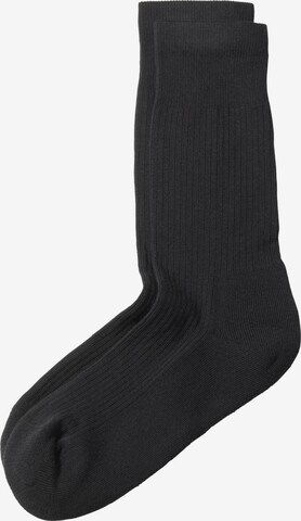 hessnatur Athletic Socks in Black: front