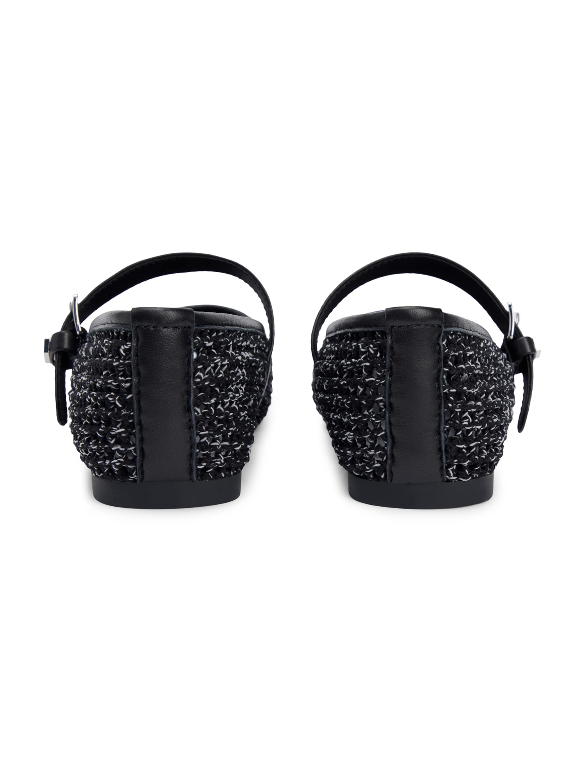 Tommy Jeans Ballerina met riempjes in Zwart