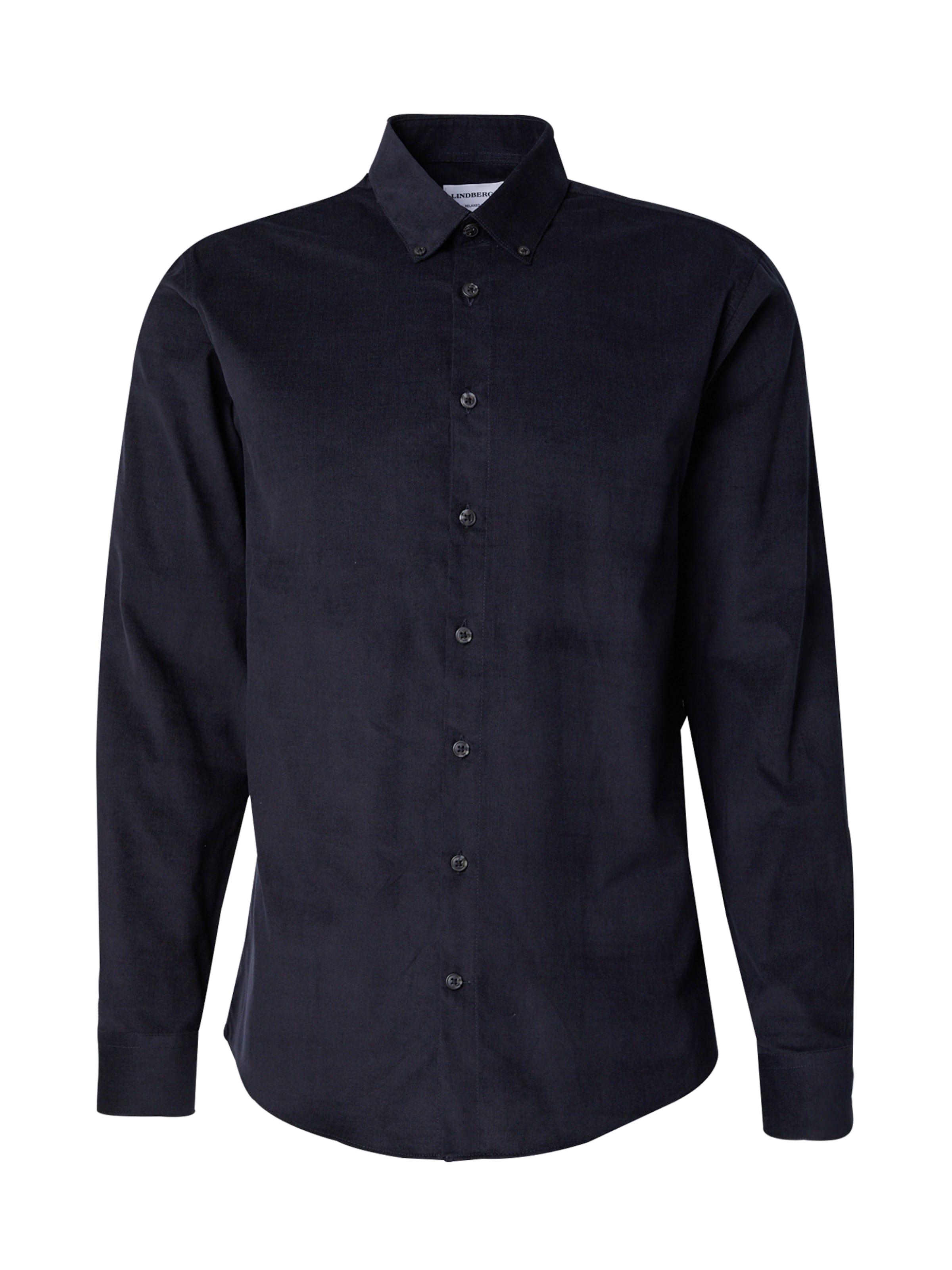Lindbergh Regular fit Overhemd in Zwart: voorkant