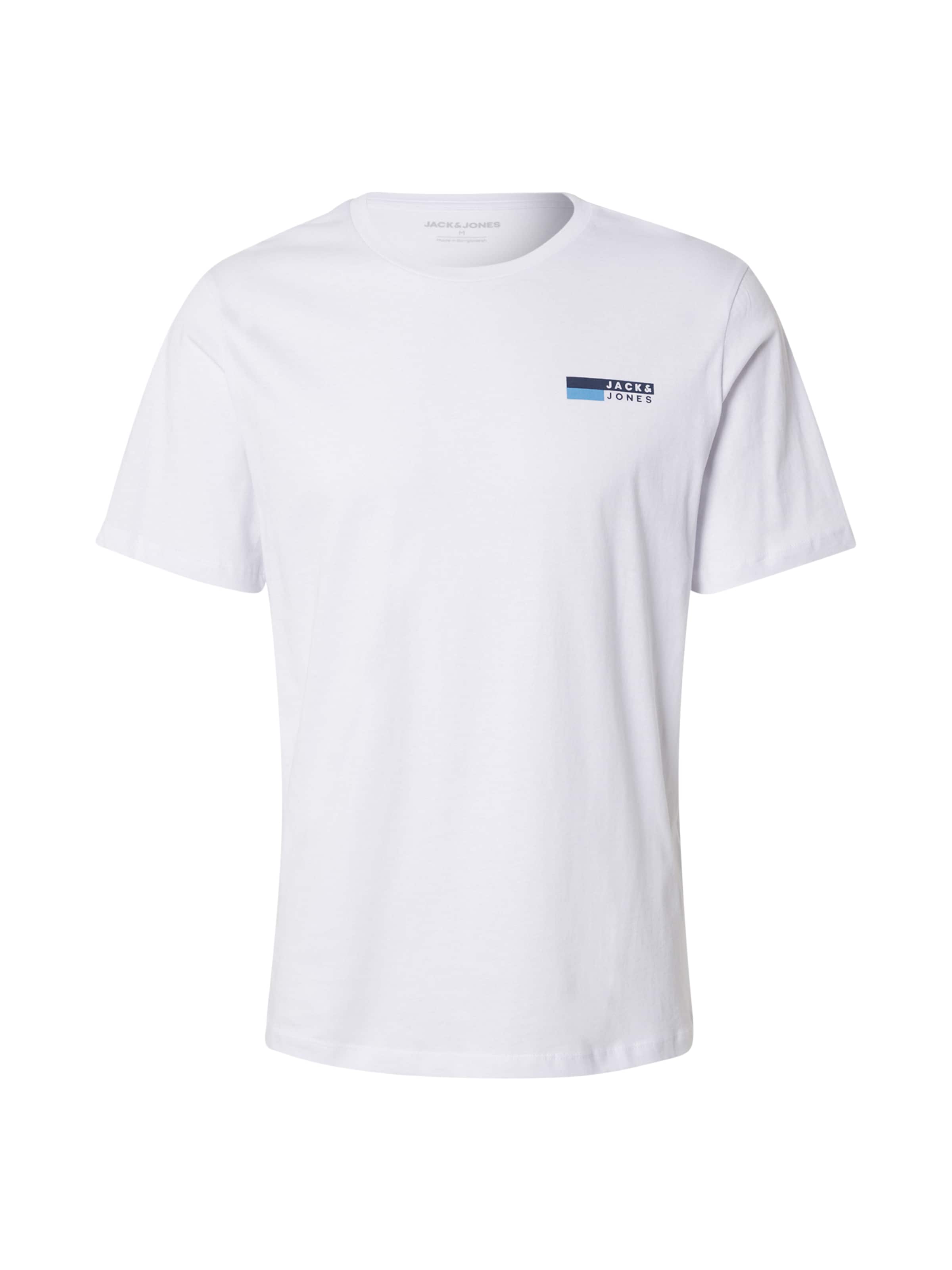 T-Shirt JACK & JONES en blanc : devant