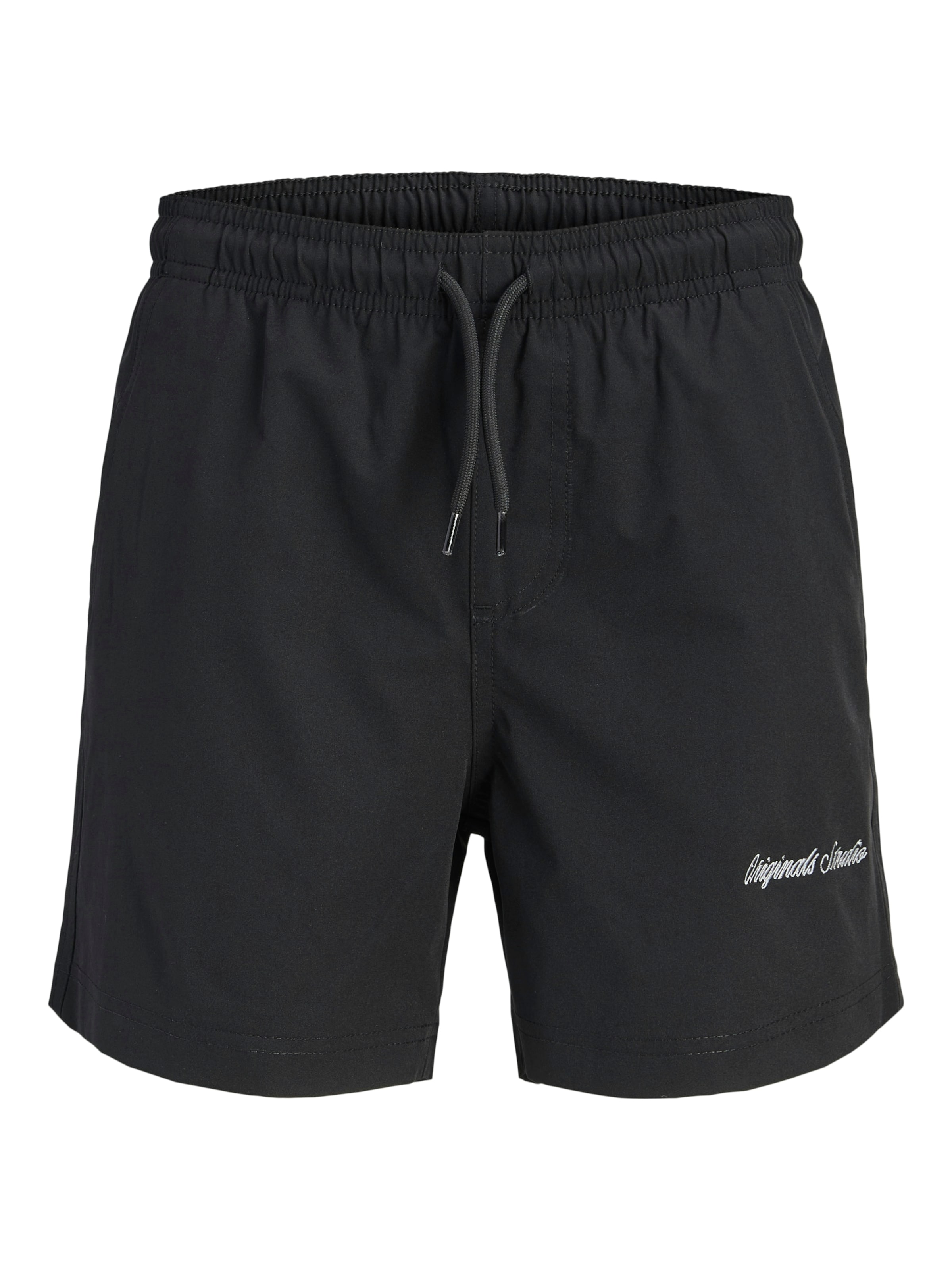 Jack & Jones Junior Regular Board Shorts in Black: front