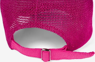 styleBREAKER Cap 'Papierstroh Baseball Cap' in Pink