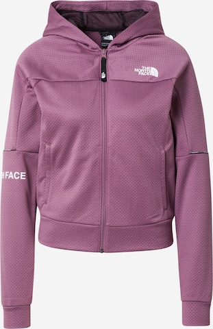 THE NORTH FACE Sportsweatjacke in Lila: front
