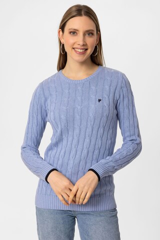 DENIM CULTURE Sweater 'KENDALL' in Blue: front