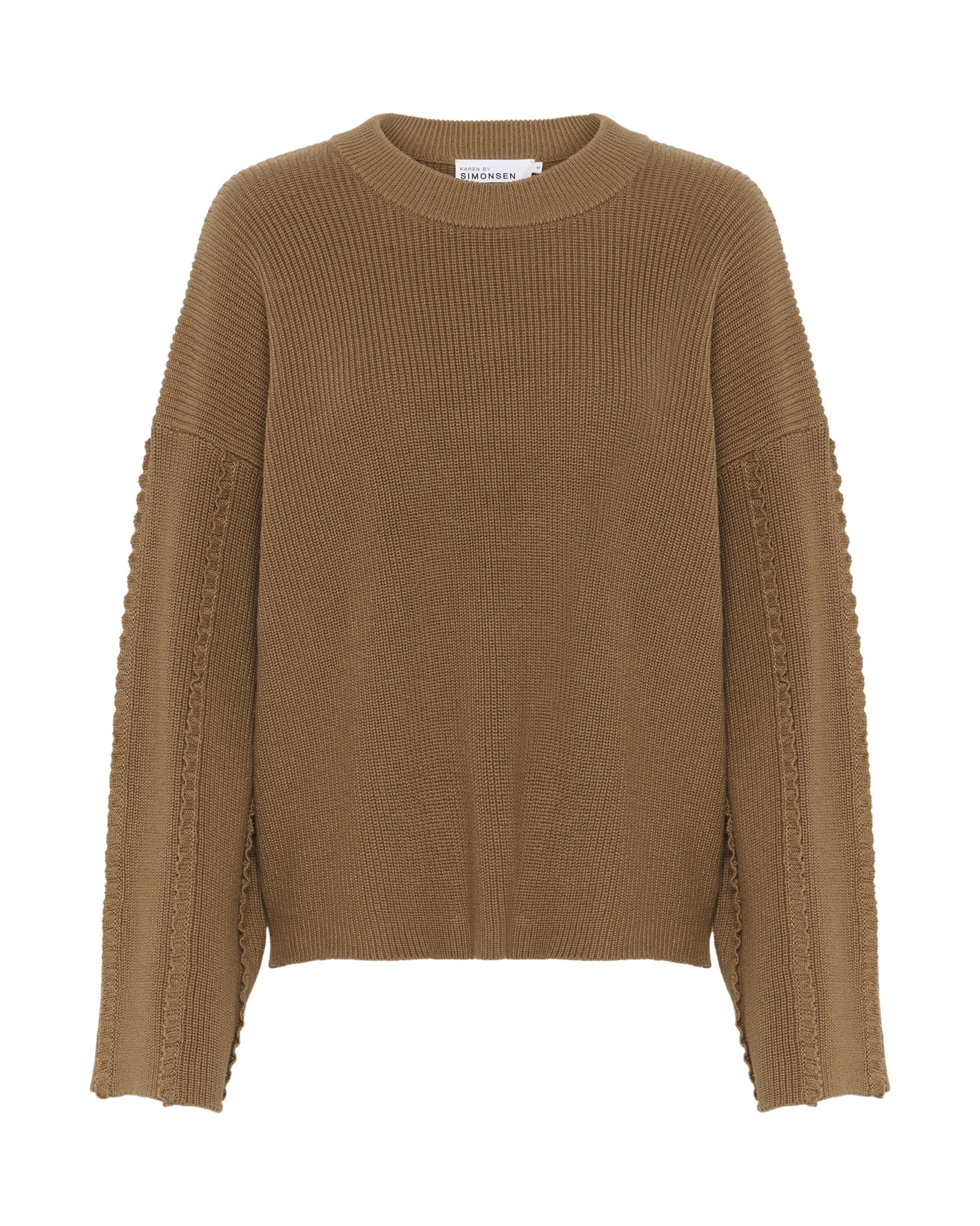 KAREN BY SIMONSEN Trui 'Thit' in Beige: voorkant