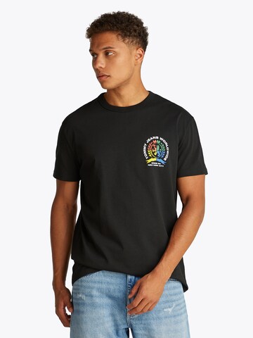 Tommy Jeans T-Shirt in Schwarz: Vorderseite