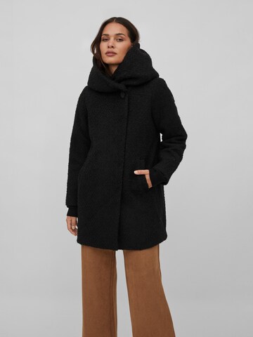 VILA Between-Seasons Coat 'Cana' in Black: front