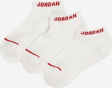 Chaussettes Jordan en blanc : devant