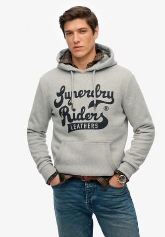 Sweat-shirt Superdry en gris : devant