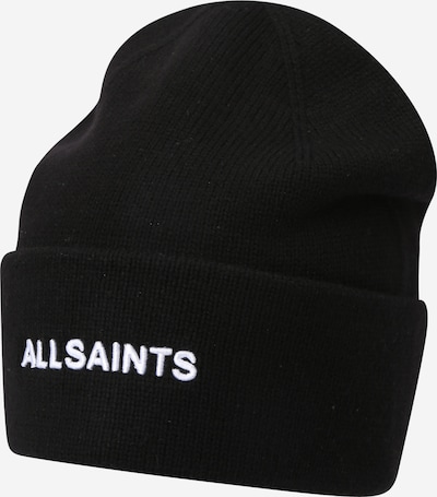 AllSaints Mütze in schwarz / weiß, Produktansicht