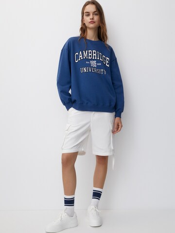 Sweat-shirt Pull&Bear en bleu