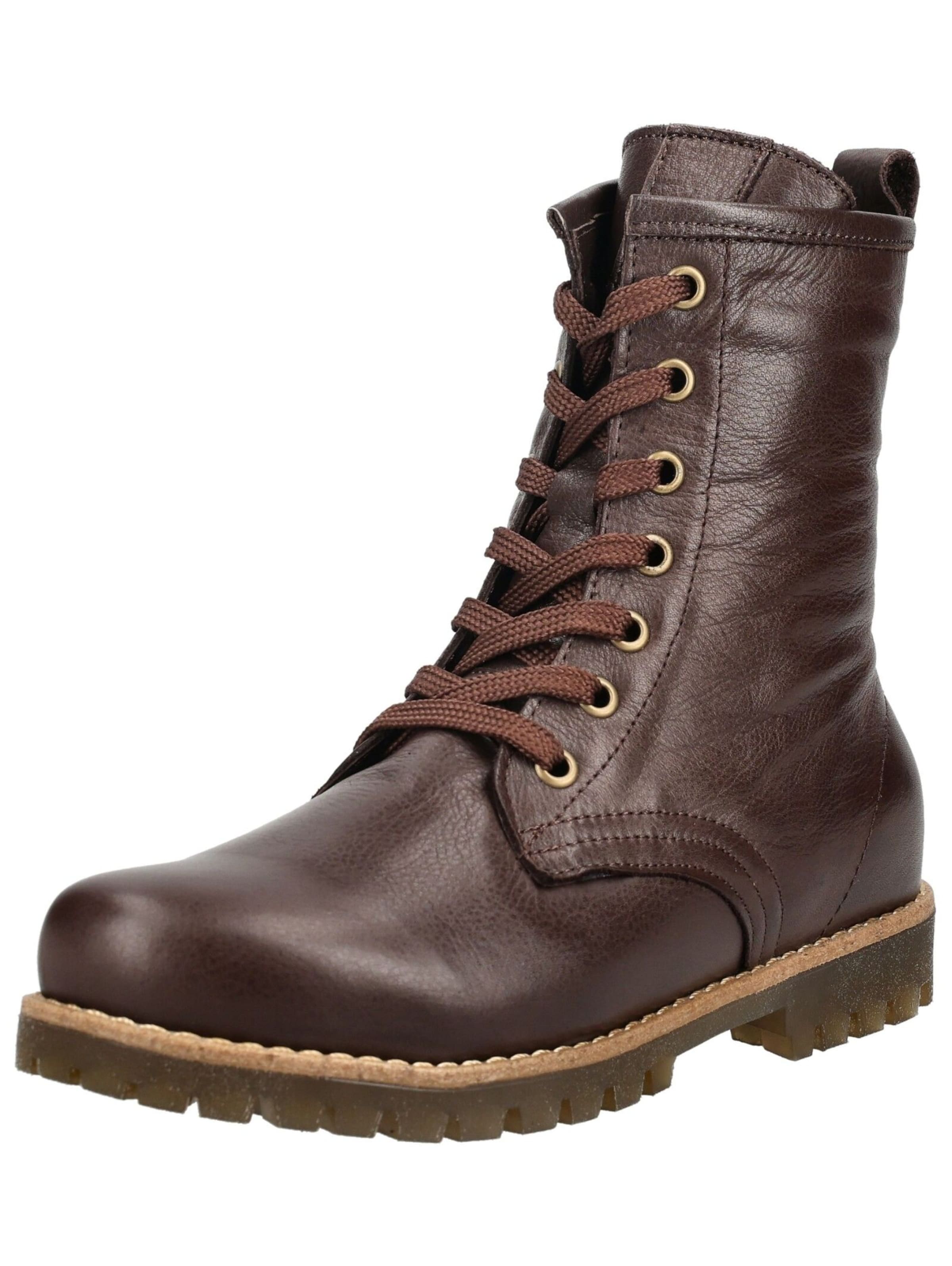 ANDREA CONTI Lace-up bootie in Brown: front