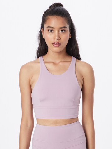 Varley Bralette Sports Bra 'Let's move Harris' in Purple: front