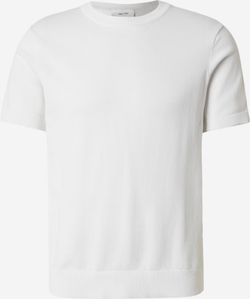 DAN FOX APPAREL Тениска 'Matteo' в бяло: отпред