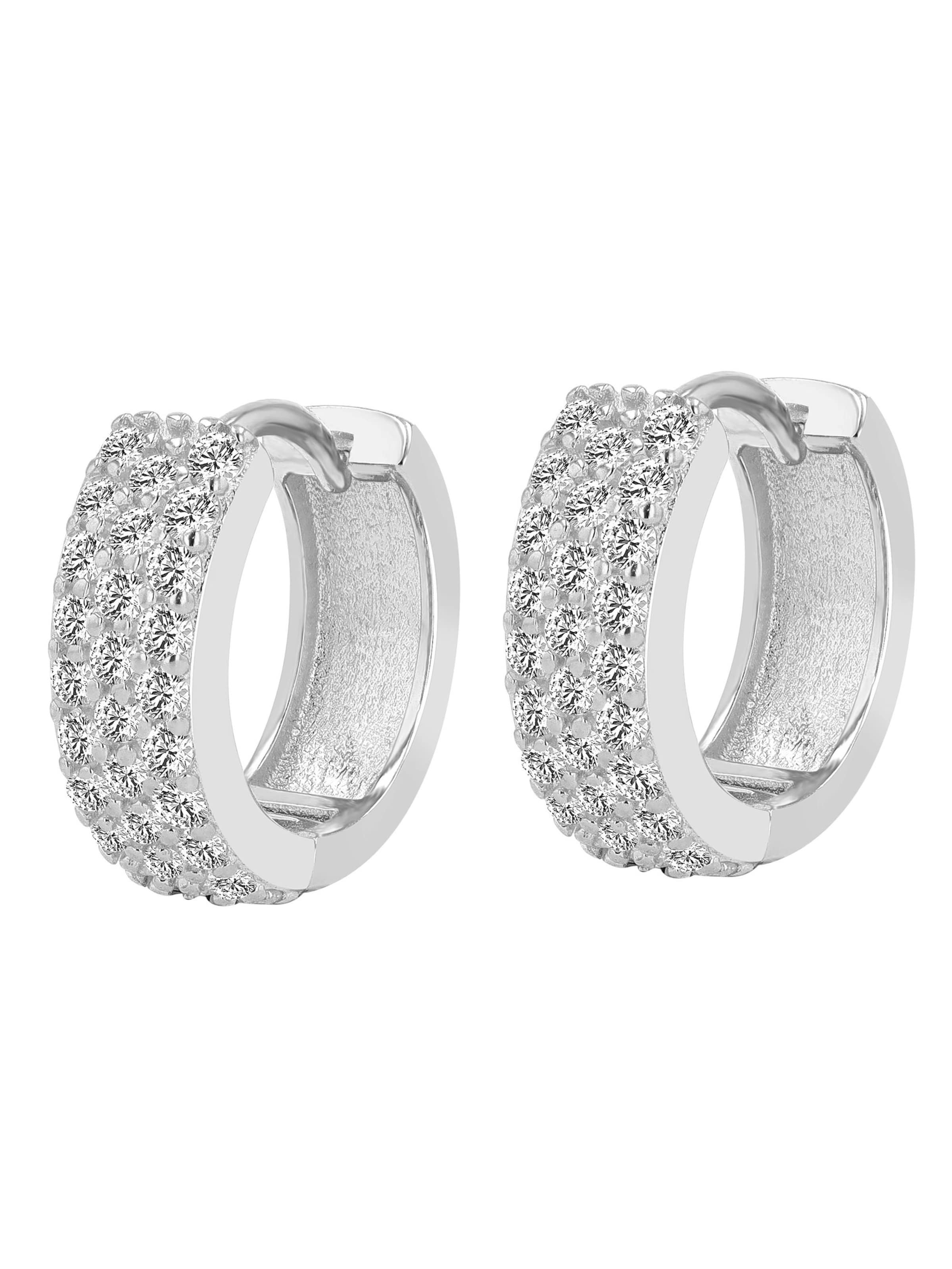 Akzent Ohrringe 'Senna, 925 Sterlingsilber, langlebig'‌‌‌‌‌‌‌‌‌‌ in Silber