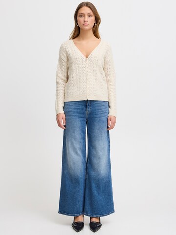 ICHI Knit Cardigan 'Liyanna' in White