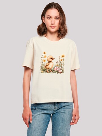 T-shirt 'Niedliche Enten Ostereier' F4NT4STIC en beige : devant