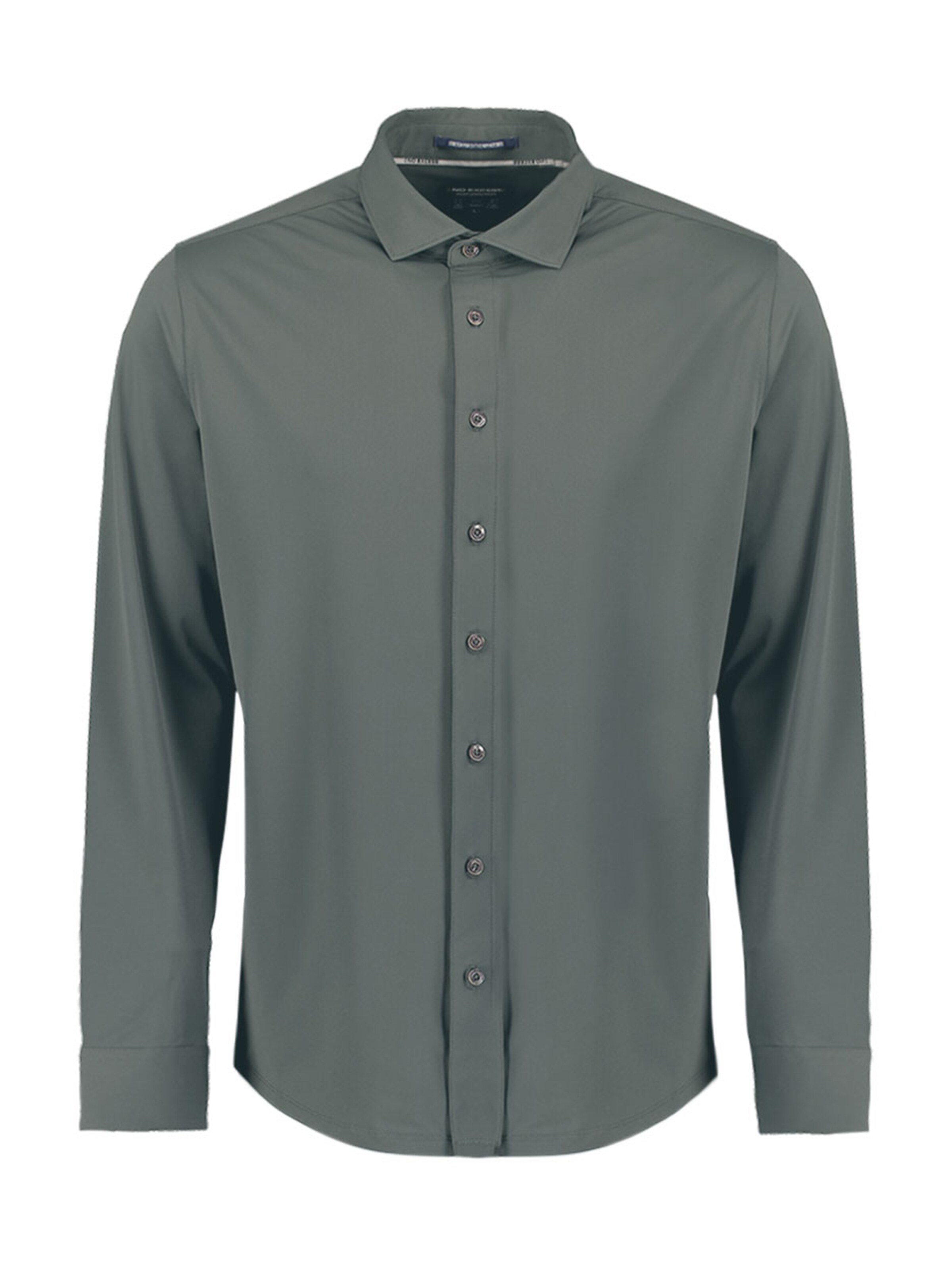No Excess Regular fit Button Up Shirt 'Travel' in Grey: front
