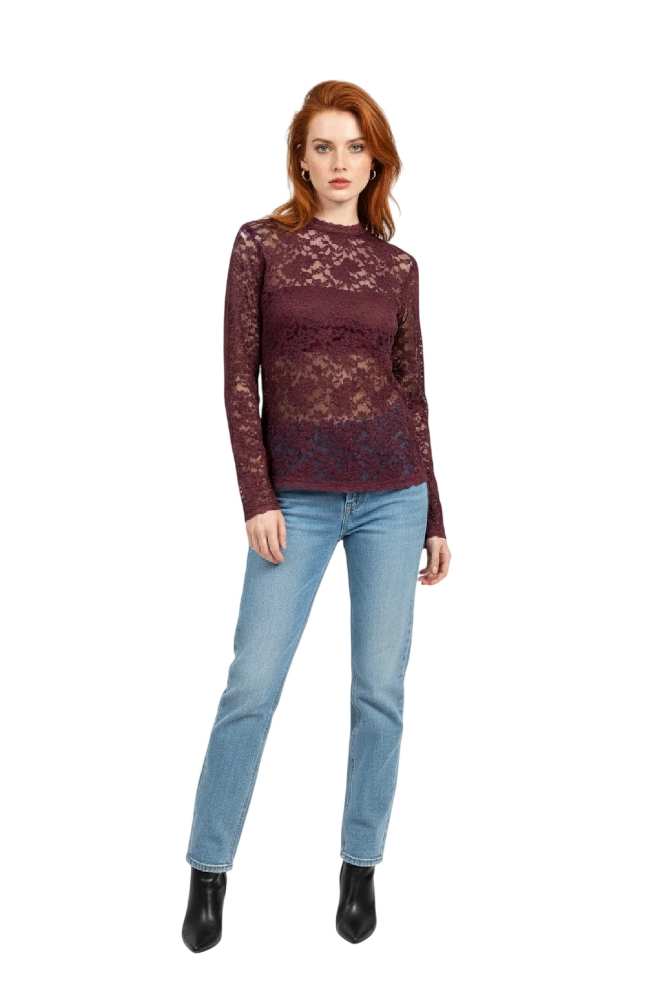 Alexa Dash Blouse in Red