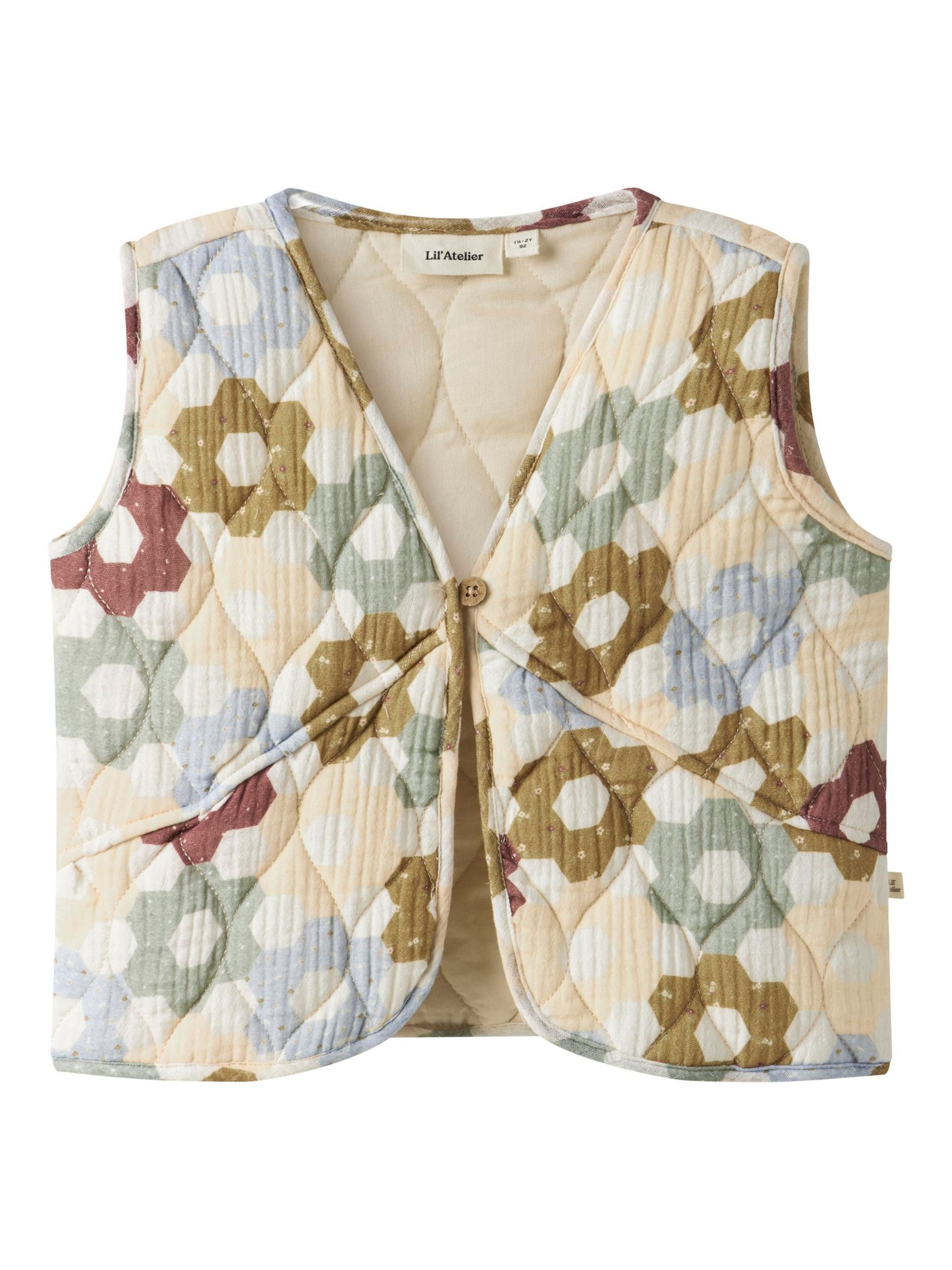 Lil'Atelier Vest i beige: forside