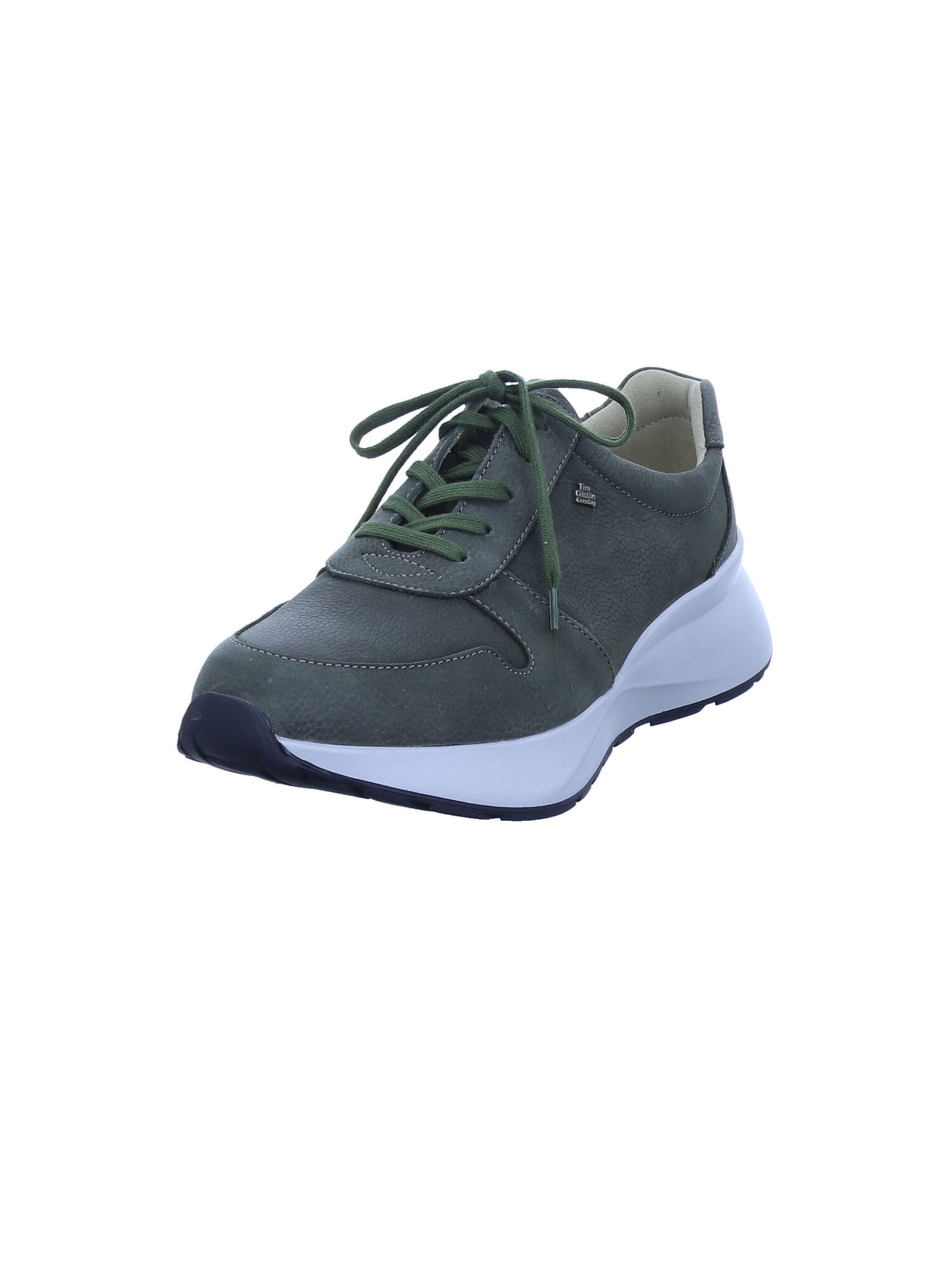 Finn Comfort Schnürschuhe 'Leganes' in Grün: Vorderseite