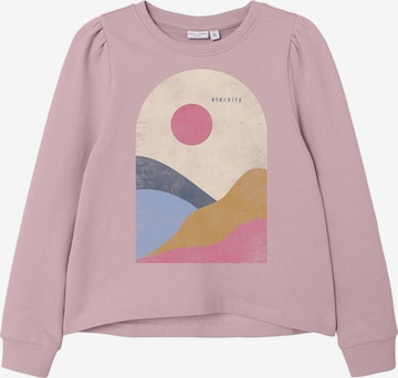 NAME ITSweater majica 'Vianja' - ljubičasta boja: prednji dio
