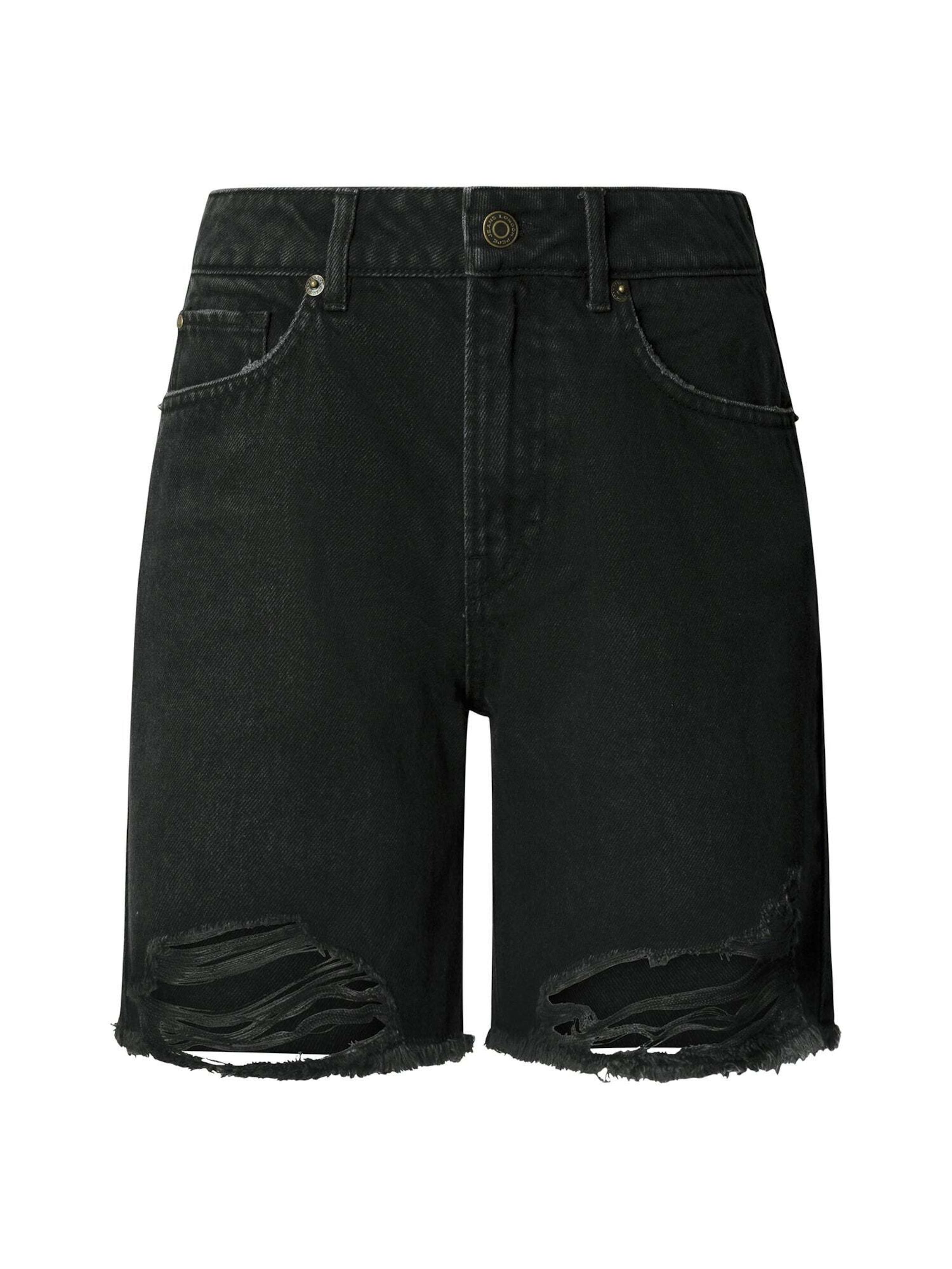 Pepe Jeans Regular Shorts in Schwarz: Vorderseite
