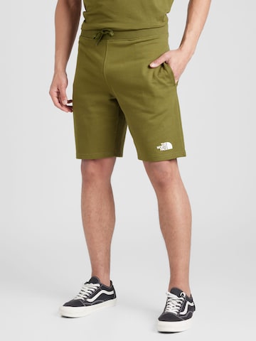 THE NORTH FACE Normální Kalhoty – zelená: přední strana