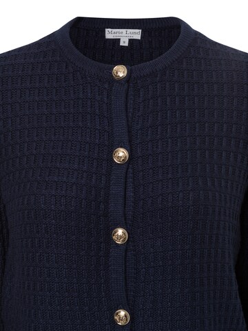Marie Lund Gebreid vest in Blauw