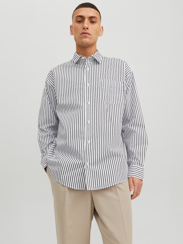 JACK & JONES Comfort fit Overhemd 'Bill' in Wit: voorkant