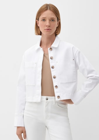 s.Oliver BLACK LABEL Prehodna jakna | bela barva: sprednja stran