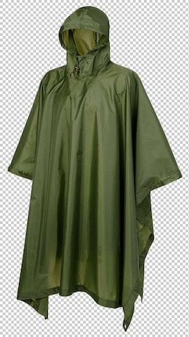 Brandit Poncho in Grün: Vorderseite