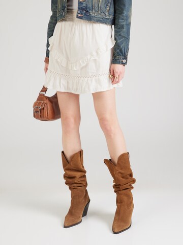 PIECES Skirt 'PCAstrid' in White: front