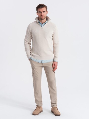 Regular Pantalon Ombre en beige