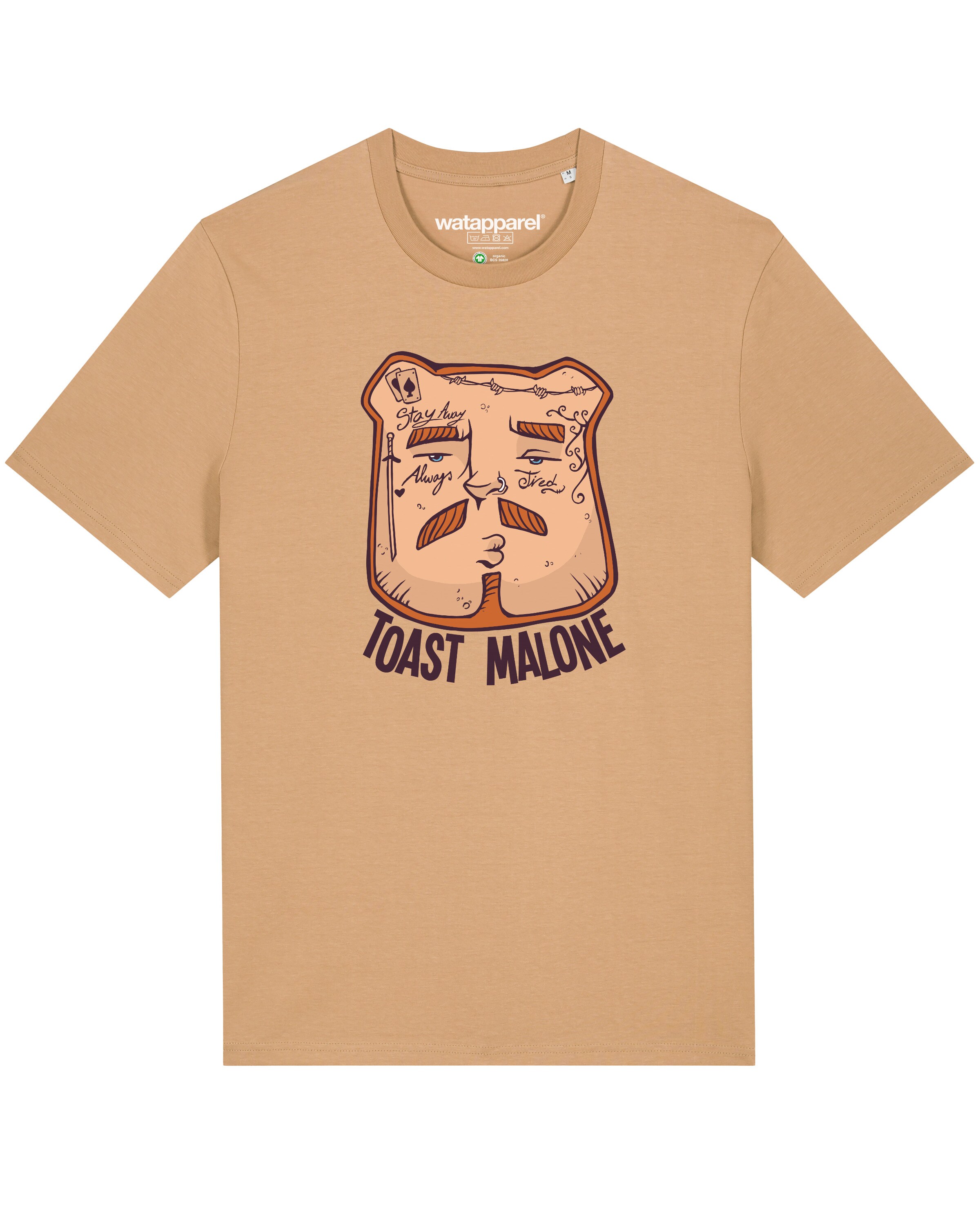 Watapparel T-Shirt in Beige: Vorderseite