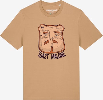 T-Shirt Watapparel en beige : devant