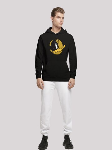 F4NT4STIC Sweatshirt 'Looney Tunes Duck Dotted Profile' in Black